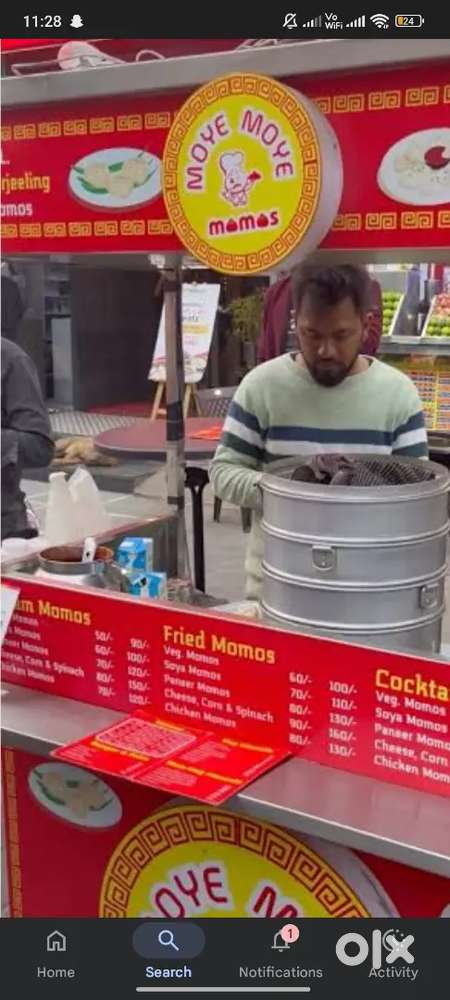 Momos stall