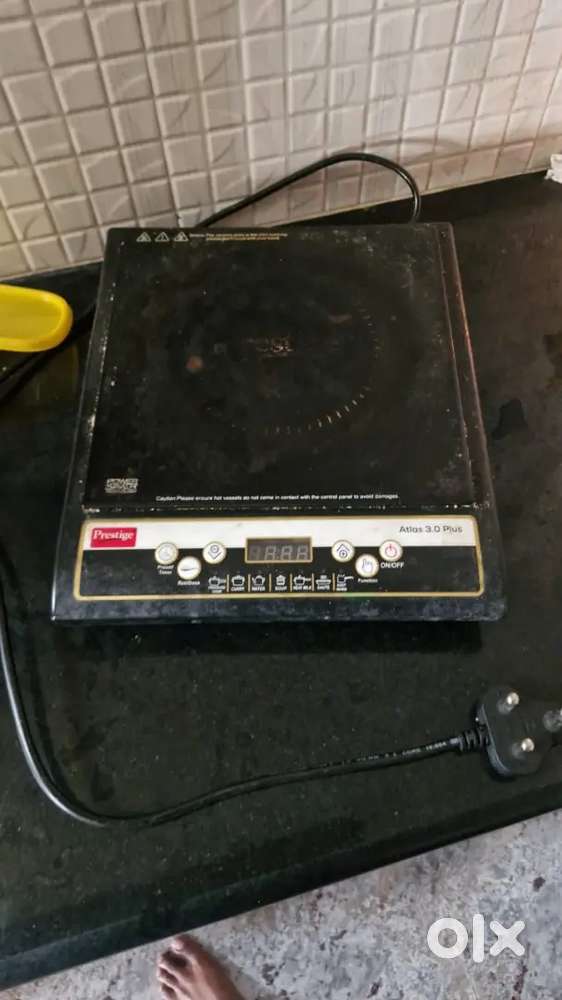 Induction Cooktop Push Button 1600 W (Black, Atlas 3.0
Plus)