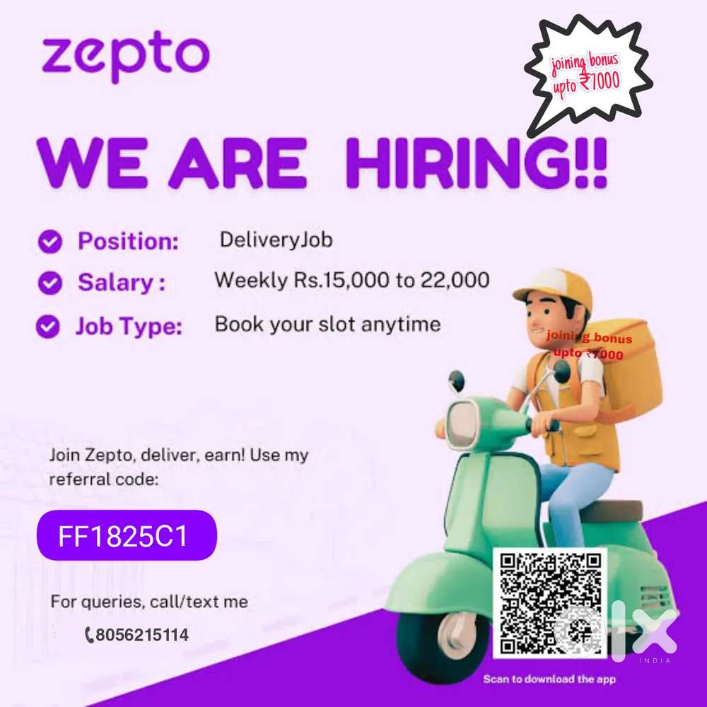 Zepto delivery partner