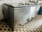 Steel milk fridge