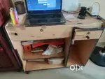 Wooden computer table