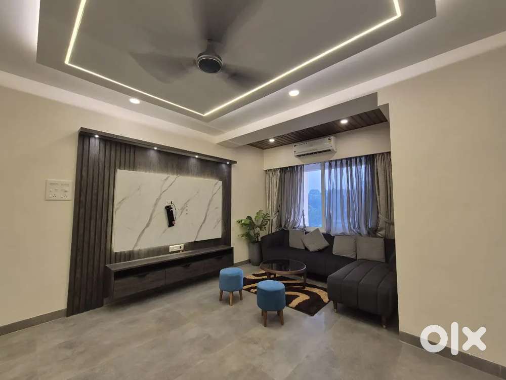 2 bhk New flat fully furnished modern design at taleigao for 48 k