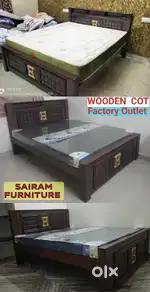 SAIRAM FURNITURE new design wooden cot factory outlet price