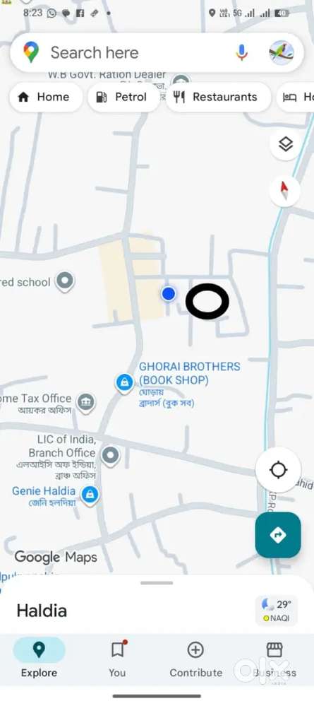 Land for sale in prime location of Haldia income tax office