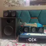 Philips DVD PLAYER with 5 speakers n woofer,price negotiable