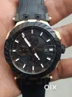 Tissot automatic chronograph with box seiko cartier omega tag heuer