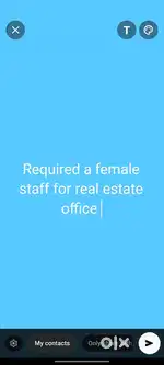 Real estate office job