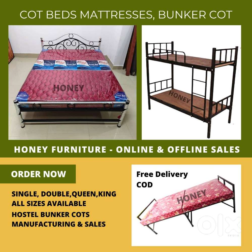Mattresses That Hug You, Cots That Hold You - Free Delivery / Cod