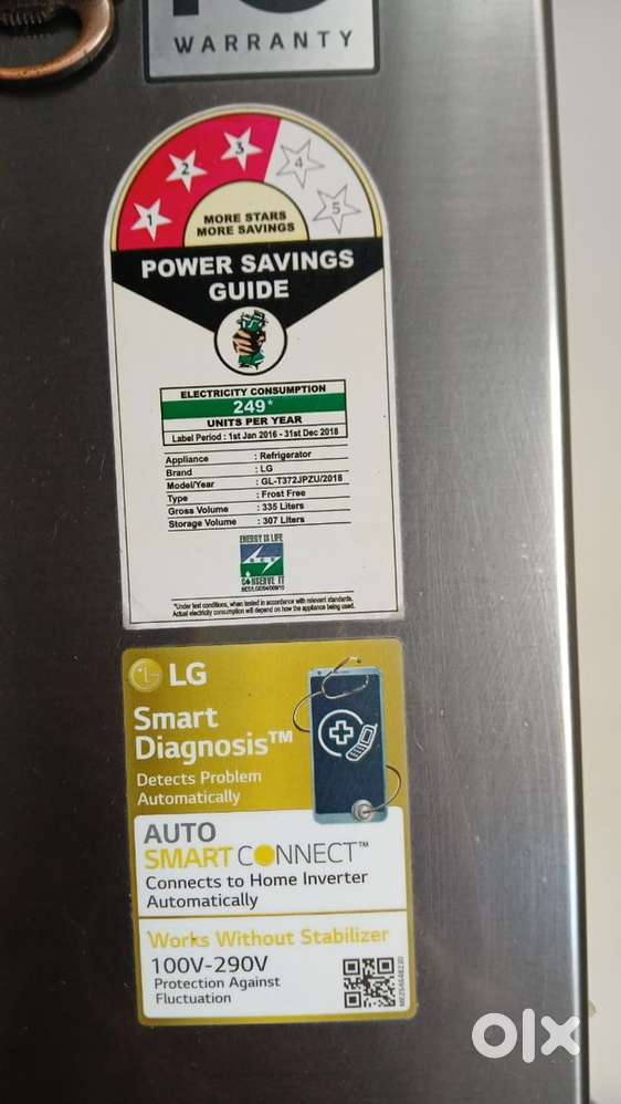 LG fridge 335 Litres