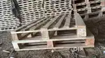 Wooden pallets bed