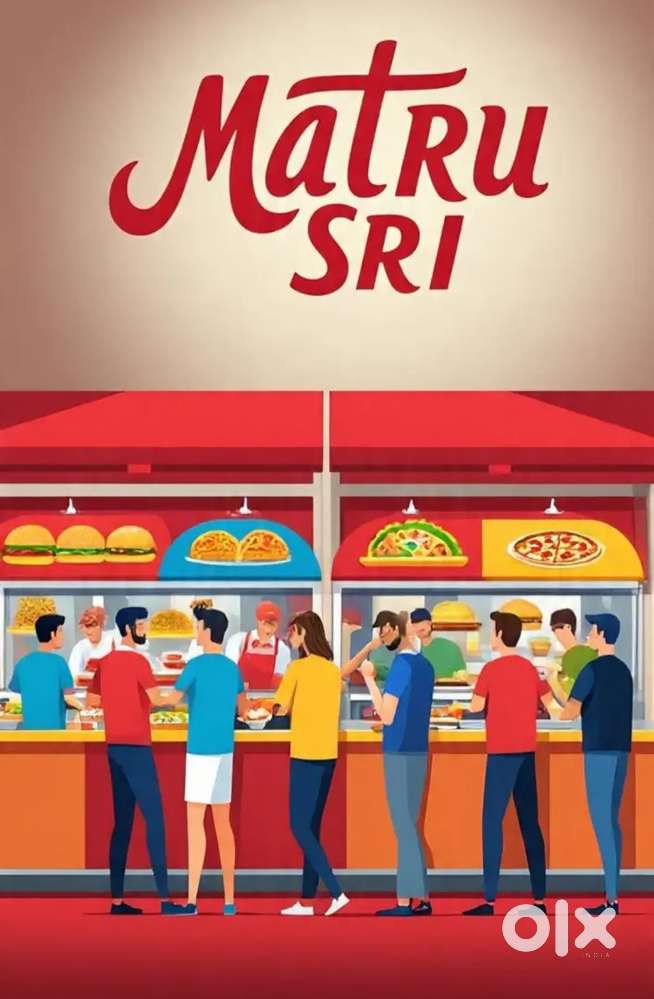 Stall will be rented in the food court market at a prime location