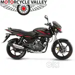 Bajaj Pulsar 150 single disc. Colour black and red. 2018 model