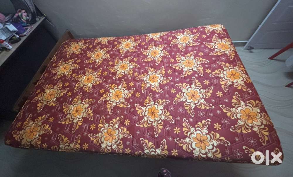 Double cot + spring mattress ( Good condition)