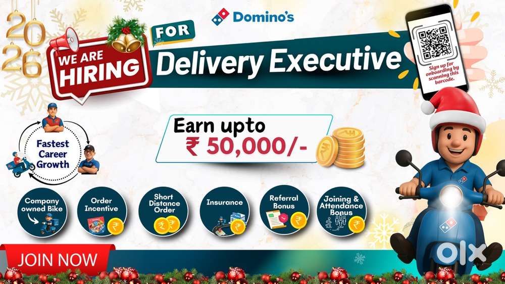 Need delivery boys in Dominos pizza