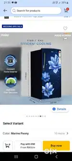 185liter hair fridge