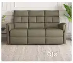 3 seater brand new pure leather sofa with 2 recliner, unwanted gift