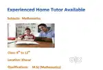 HOME TUTOR