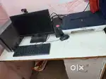 Lenova system with canon printer and computer table