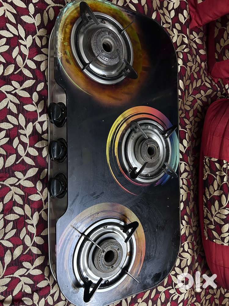 3 Burner Glass Gas Stove – Fully Working – Budget Dea