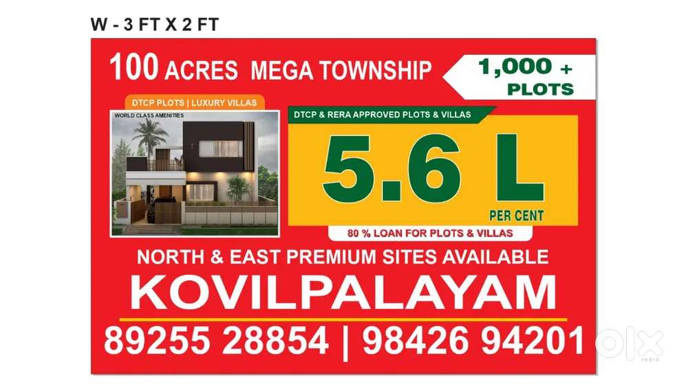 DTCP VILLA PLOTS FOR SALE