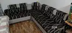 L type sofa set 4 peace corner use.