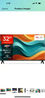 TCL tv 32 inches 1 month old with warranty unused