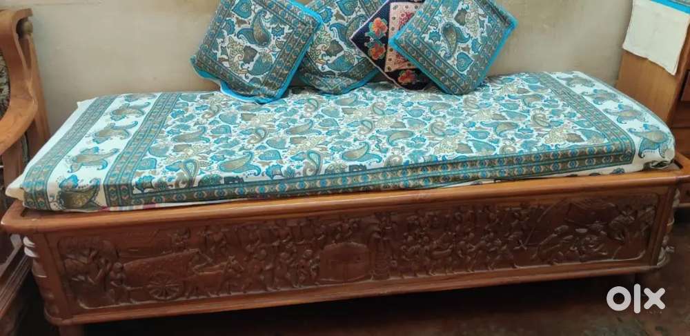 Teak wood cot