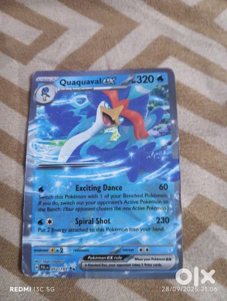 Pokemon card Quaquaval Hp320