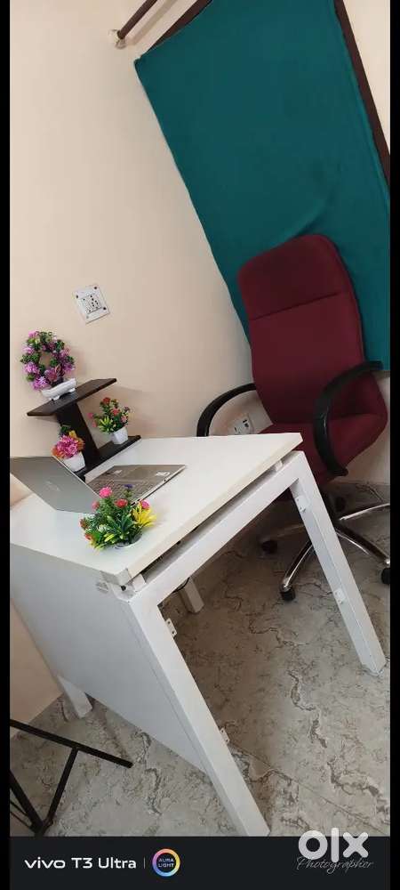 Table and office moving chair