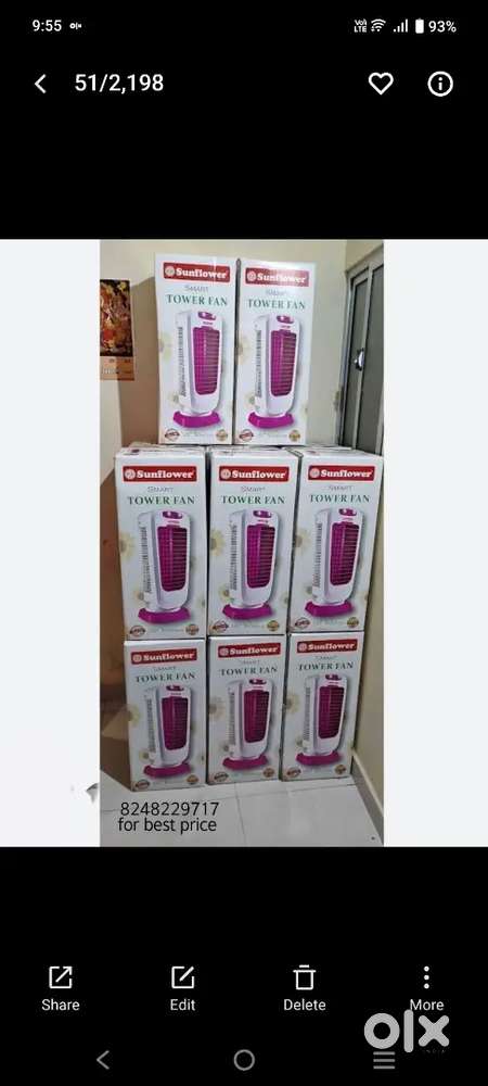 Tower fan at factory outlet price