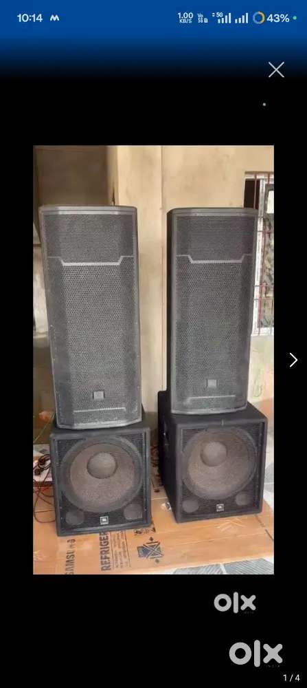 JBL box  2 PRX725 or  JBLJRX218S Box 2