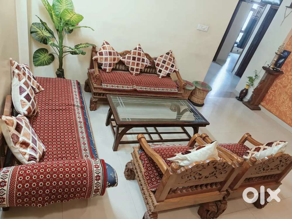 Sofa set with Sangwan wood