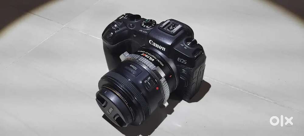 Canon RP Body with 50mm Ef lens with Convert