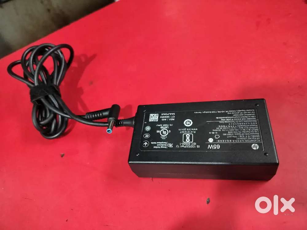 Hp blue mini pin 65W charger perfect working and new looking