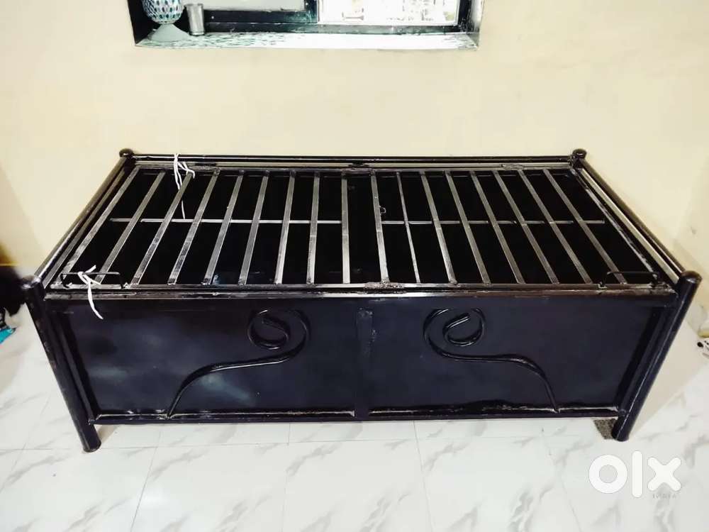 Full metal single bed