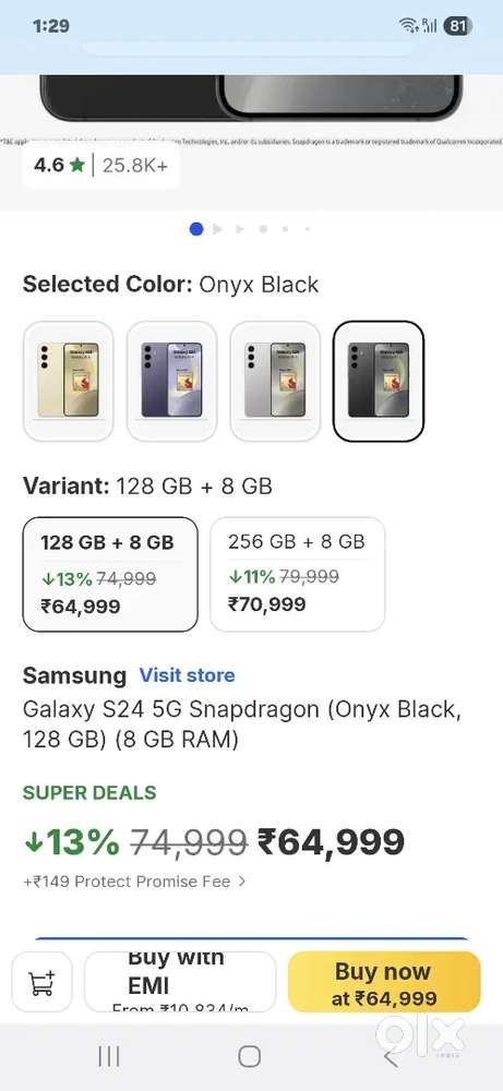 Sale 4 Days Old Samsung Galaxy S24