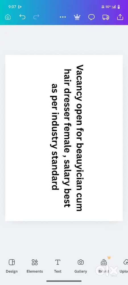 Beautician cum hairdresser