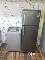 Lg Turbo drum top load fully automatic washing machine and fridge