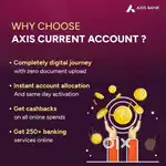 VERY GOOD OPPORTUNITY IN AXIS BANK FOR CURRENT AND SAVING ACCOUNT