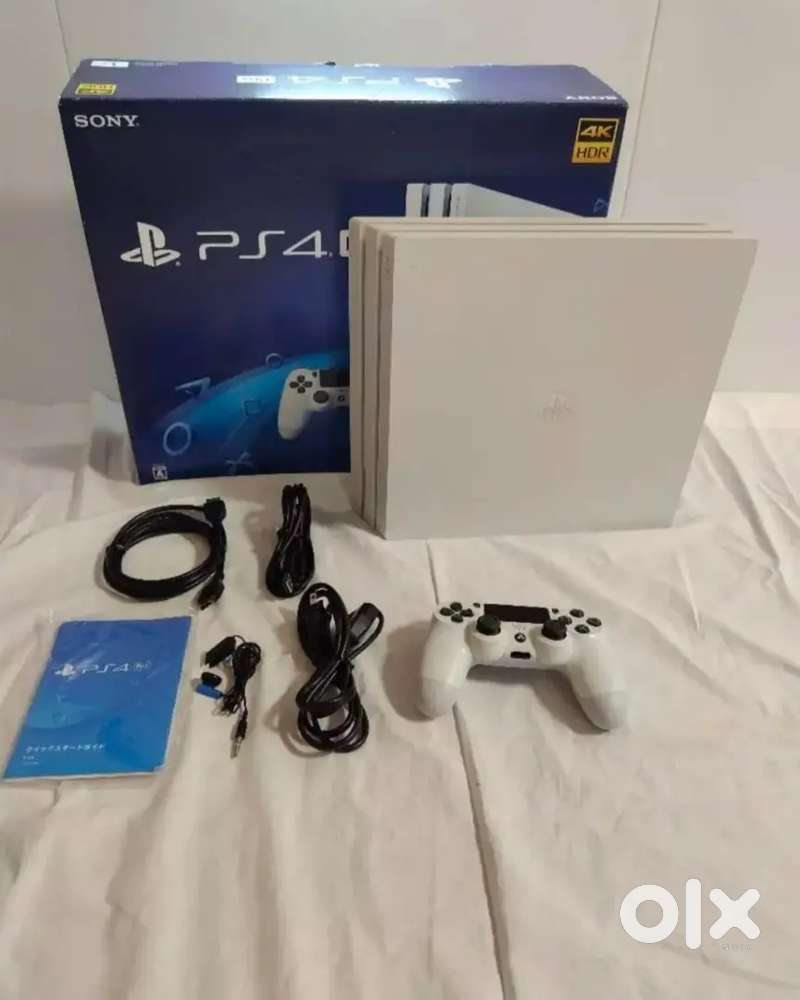 Sony PS4 PlayStation 4 Pro Glacier White 1TB Console Box Tested Japan