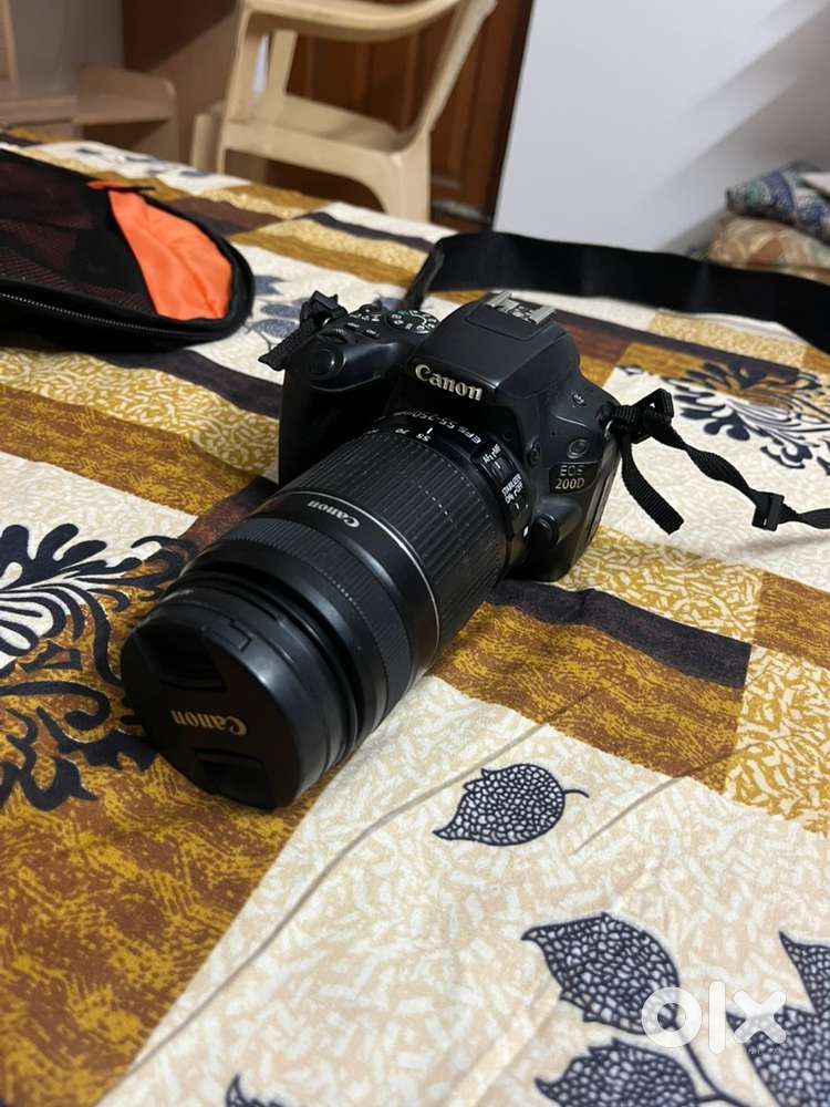Canon 200 d ( 55-250mm zoom lens & 50 mm portrait lens )
