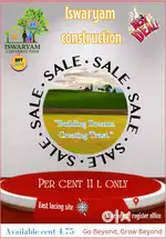 Residential Plots For Sales at Annur Register office  near jut 11lakhs