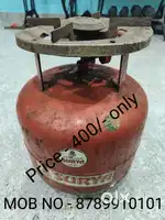 5kg Chotu gas cylinder with stove fitted