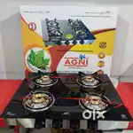4 burner Gas Stove Glass top