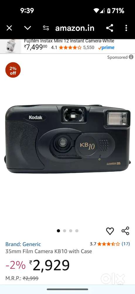 Kodak KB10 camera 35mm