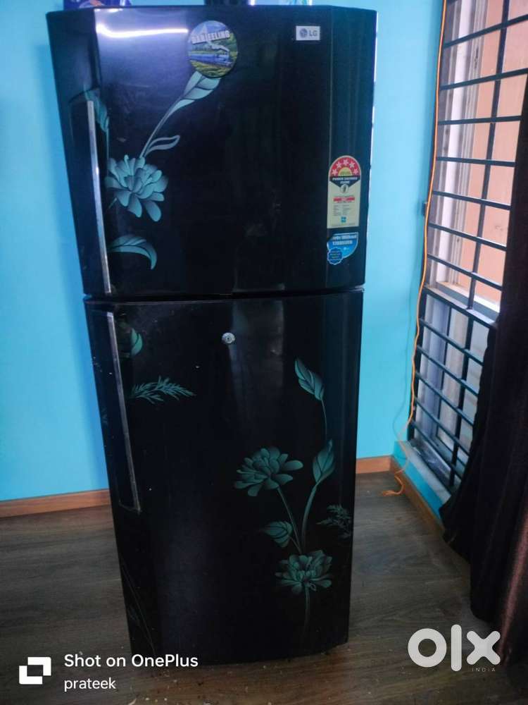 LG Double Door Refrigerator 260 ltr Black color,5 Star