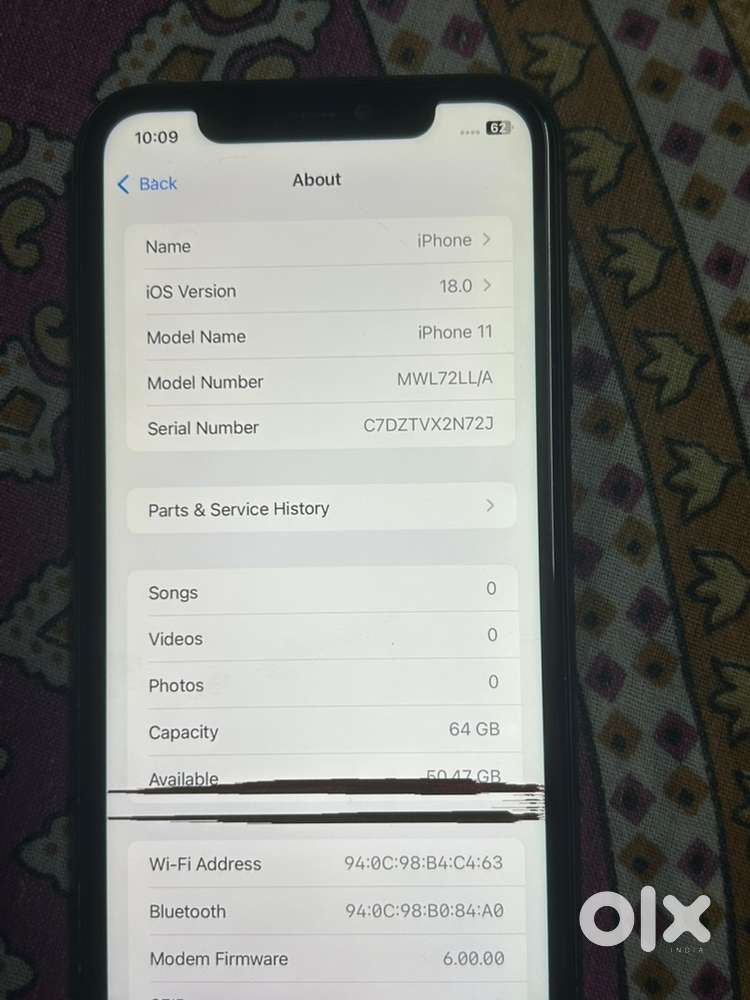 I phone 11  only mobile 64gb