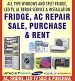 AC Repair, Rent service 399 Gas & Sale, exchange Old AC with warranty