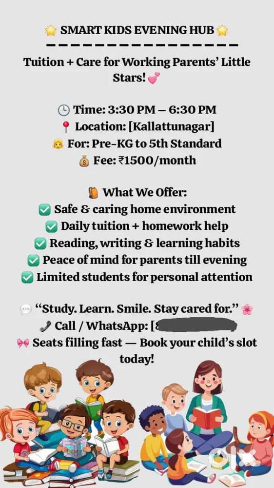 Tuition+care for working parents little stars