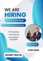 We are hiring online work from home
